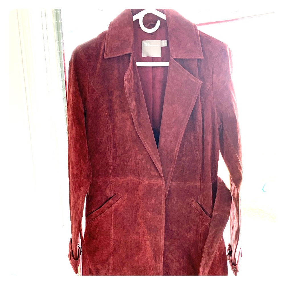 ASOS trench coat in suede-sold out